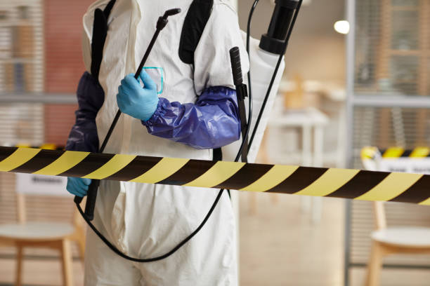 Professional Biohazard Cleanup technician working in Hoskins, NE